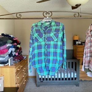 Passport Plaid Button Down Shirt